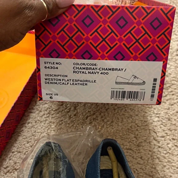 Tory Burch Denim Blue Espadrilles - Picture 2 of 3